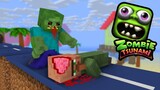 Monster School_ ZOMBIE TSUNAMI CHALLENGE - Minecraft Animation