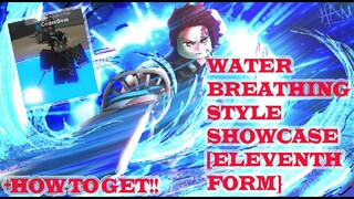 WATER BREATHING SHOWCASE [ELEVENTH FORM] + HOW TO GET in Ro-Slayer (ROBLOX)