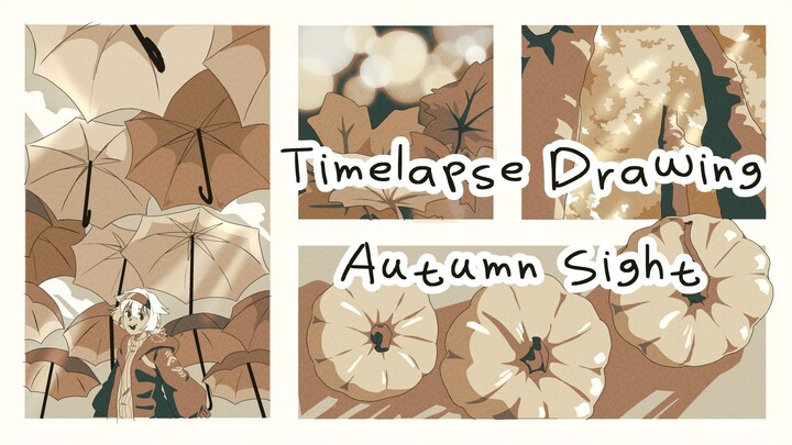 Autumn Sight Drawin Timelapse