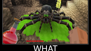 Minecraft รออะไร meme part 92 minecraft Cave spider ที่เหมือนจริง