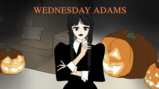 WEDNESDAY ADAMS LATE NIGHT MAKEUP VIBE [ ANIMATION]