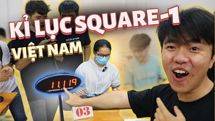 🫣 Cận cảnh pha NR Square-1 của “nữ cuber” tại giải WCA Hồ Chí Minh 2022 || RUBIK BMT