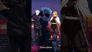 Gojo vs demon slayer characters|| Zaina Qaiser