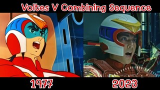 Voltes V Combining Sequence Comparison - Voltes V Let's Volt in! Comparison