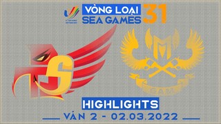 Highlights SKY vs GAM [Ván 2][Vòng Loại Seagame31 - Vòng 2][02.03.2022]