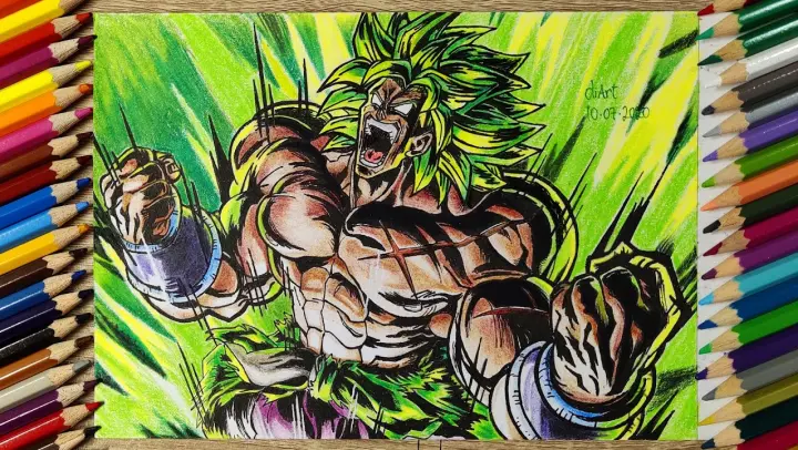 Drawing Broly From Dragon Ball Super: Broly Movie