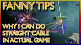 FANNY TIPS TO DO STRAIGHT CABLE IN ACTUAL GAME | MLBB