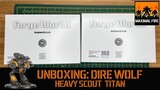 Whats in the Dire Wolf Heavy Scout Titan box?