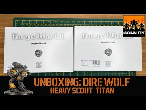 Whats in the Dire Wolf Heavy Scout Titan box?