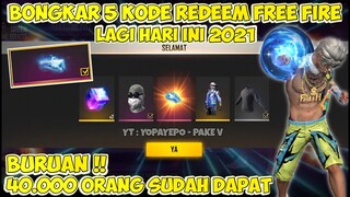 BONGKAR 5 KODE REDEEM FREE FIRE HARI INI 24 MEI TERBARU 2021 - GARENA FREE FIRE !!