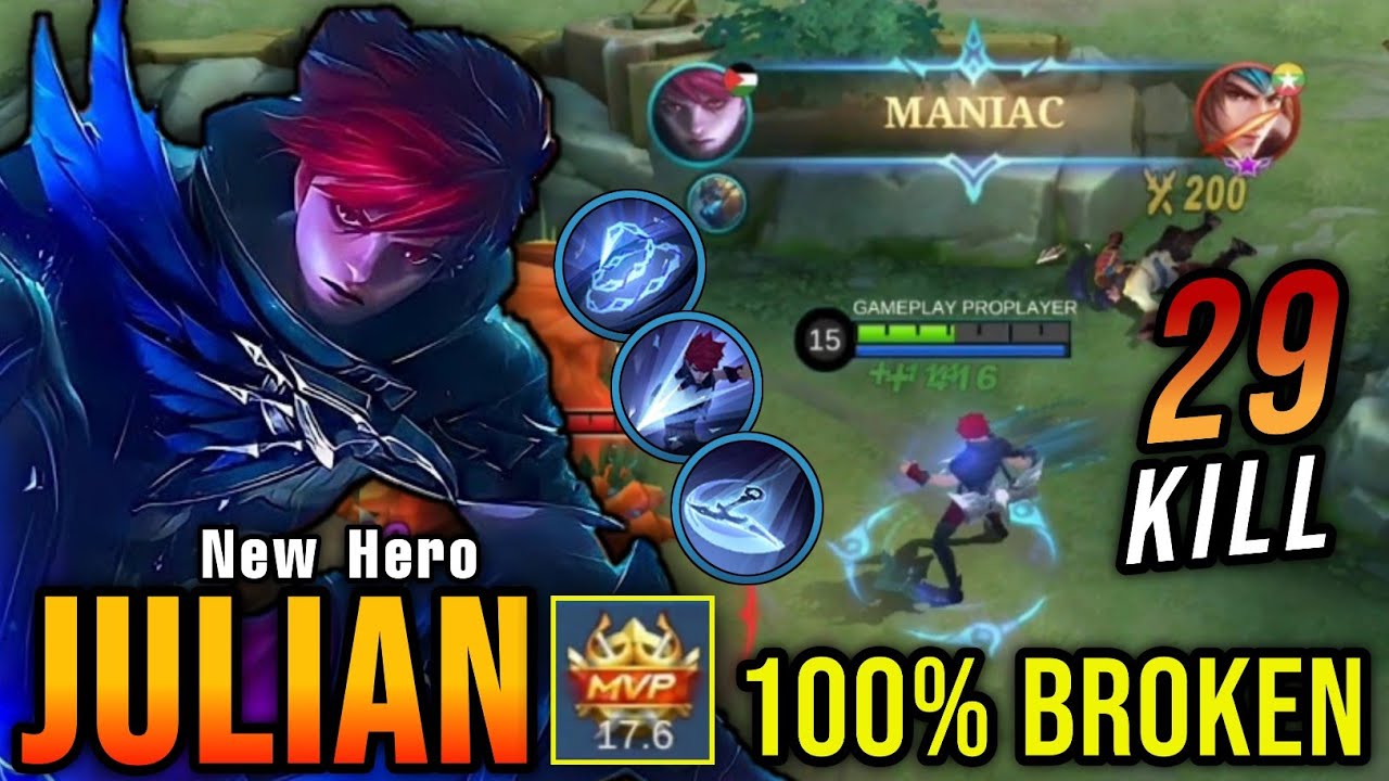 Julian Mlbb Gameplay , Next New Hero Julian Gameplay - Mobile Legends Bang  Bang - BiliBili