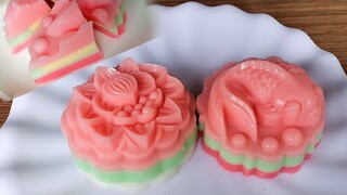 BÁNH TRUNG THU RAU CÂU- Cách Làm bánh trung thu Rau Câu Nhân flan - Tú Lê Miền Tây