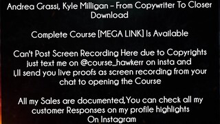 Andrea Grassi, Kyle Milligan Course From Copywriter To Closer Download