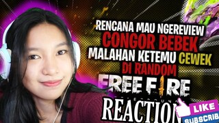 KETEMU CEWEK IMUT BUDI01 GAMING REACTION GARENA FREE FIRE