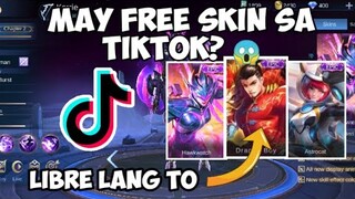 LIBRENG SKIN SA TIKTOK?😱 | PAANO MAKAKUHA NG LIBRENG SKIN SA TIKTOK | MOBILE LEGENDS