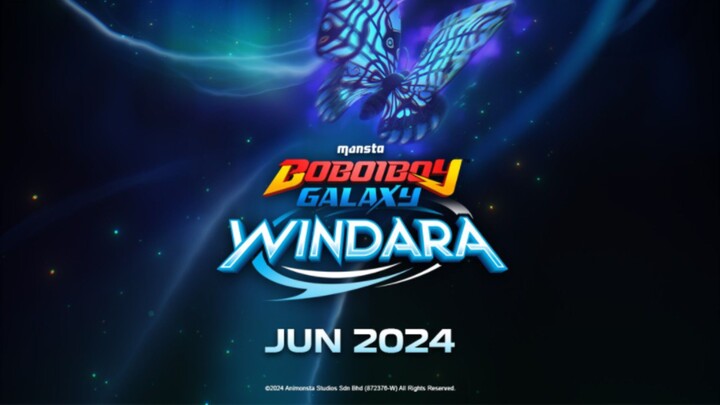 Teaser Poster #BoBoiBoy Galaxy Windara "Kau wira selamanya."