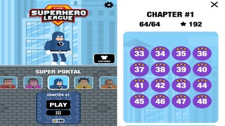 The Superhero League SUPER PORTAL Level 33-48 Walkthrough. 3 Stars