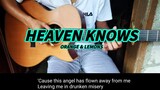 Heaven Knows - Orange & Lemons - Fingerstyle Guitar (lyrics)