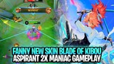 Fanny Blade Of Kibou New Aspirants Skin 2X MANIAC Gameplay | Mobile Legends: Bang Bang
