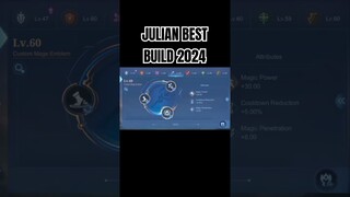 Julian Best Build 2024 #shorts #mlbb