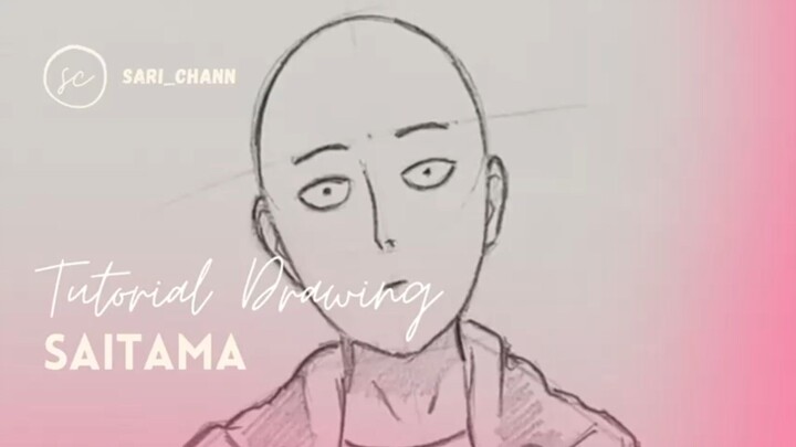 Tutorial Drawing Saitama - One Punch Man