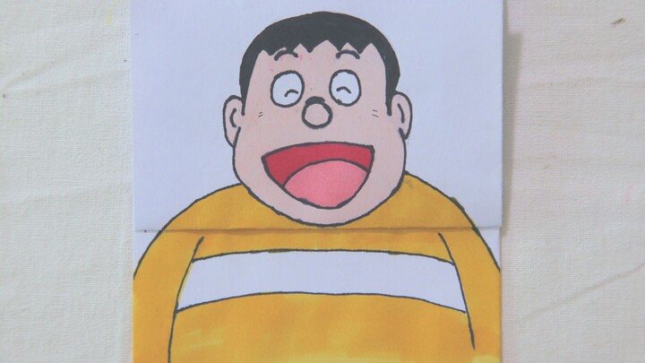 Drawing Giant from Doraemon as a grown up 20 year old!