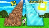ถ้าเกิด!? บ้านบันไดสูง $1 เหรียญ VS บ้านบันไดสูง $1,000,000 เหรียญ - Minecraft ไทย