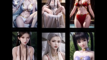 【AI Painting】Exquisite wallpapers of various Chinese comic goddesses