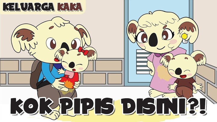 KARTUN KELUARGA KAKA - KOK PIPIS DI SINI SIH?! | KOMIK KARTUN ANIMASI LUCU