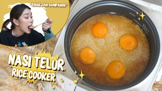 BIKIN NASI TELUR RICE COOKER VIRAL! COCOK UNTUK BUKA PUASA & SAHUR!