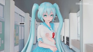 [MIKU-MMD|Barefoot|Sailor suit] The security guard is not here, you can start dancing - Kimi no Kano