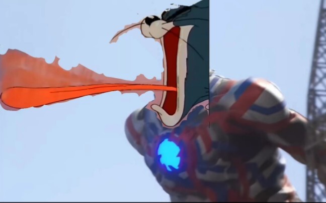 When you change Blaze's cry to Tom's various sounds and tongue-twisting sounds [Ultraman Blaze X Tom