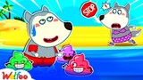 Wolfoo! Go Potty Before Playing on the Beach - Learn Rules of Conduct for Kids | Wolfoo Family