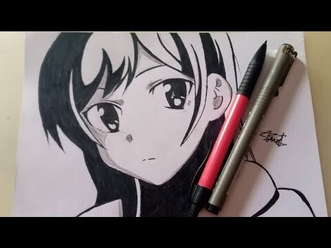 Menggambar CHIZURU MIZUHARA - Kanojo, Okarishimasu (Drawing Anime) by OST ANIME ID