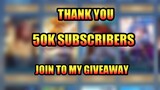 THANK YOU 50K SUBSCRIBERS 😍 - Join To My Giveaway
