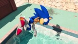 GTA 5 SONIC Water Ragdolls vol.9 (Funny Moments, Fails, Euphoria Physics)