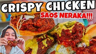 GILAAAA!! MUKBANG AYAM GORENG INFERNO SUPER PEDAS