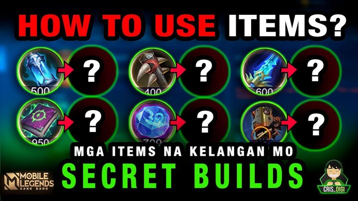 HOW TO BUILD ITEMS ? BUILD LIKE A PRO | MLBB | TIPS AND GUIDES | CRIS DIGI