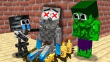 Monster School : Good Baby Hulk and Poor Baby Skeleton - Sad Story - Minecraft Animation