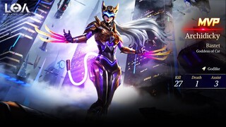 NEW HERO BASTET GODDESS OF CAT GAMEPLAY - LEGEND OF ACE (LOA)