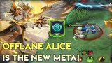 DESTROYING OFFLANE WITH ALICE - ALICE GAMEPLAY - MOBILE LEGENDS