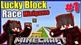LuckyBlock Race with @Charm Craft | Minecraft Pocket Edition Part #1 (tagalog)