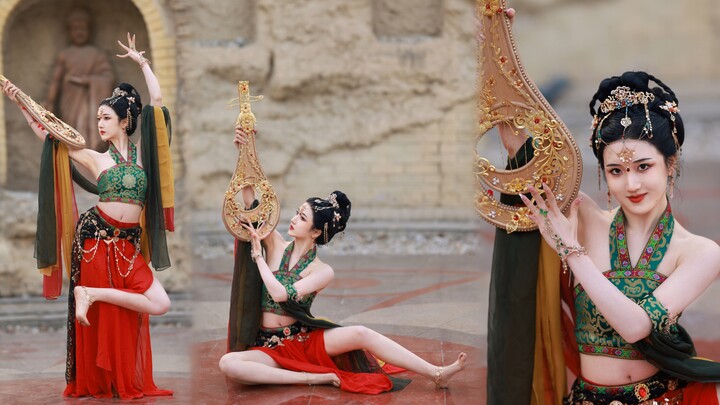 Mural Dunhuang menjadi hidup! Mimpi besar terbang ke langit dan menari dengan takjub! Huacai Jinyi a