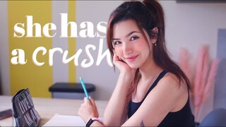 ASMR Girl in the back of the Class Has a Big Crush On You!