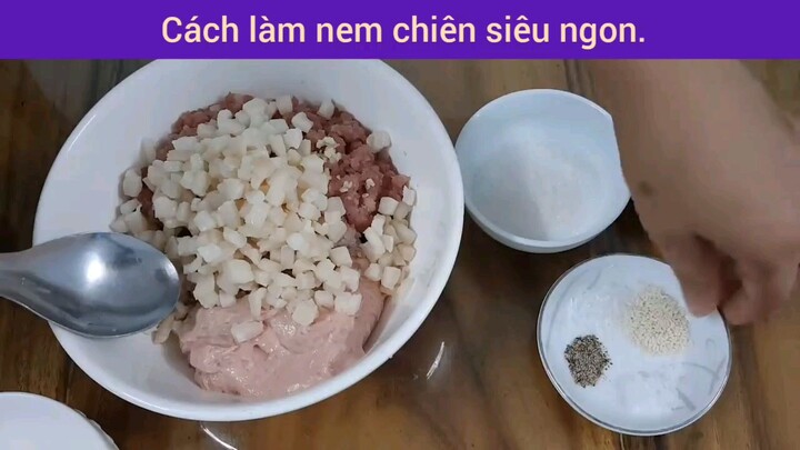 Công thức làm nem nướng