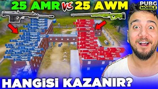 HOSPİTALDA İMKANSIZ SNİPER SAVAŞI!  25 AMR vs 25 AWM ! PUBG Mobile Ordu Savaşları