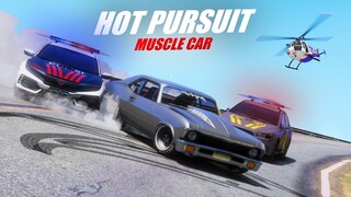 HOT PURSUIT MUSCLE CAR ! KITA KASIH JEBAKAN UNTUK PARA POLISI !! GTA V ROLEPLAY