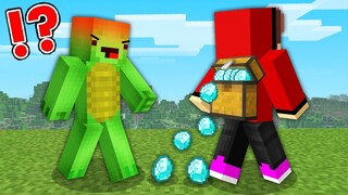 JJ Trolling Mikey in Minecraft Challenge (Maizen Mazien Mizen)