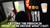 LETTING THE PERSON IN FRONT OF ME DECIDE WHAT I EAT CHALLENGE! | Lady Pipay
