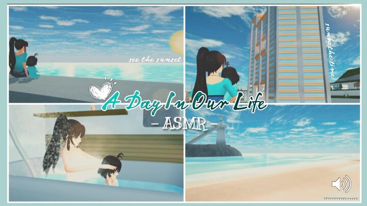 ASMR - A DAY IN MY LIFE • MOM & BABY ☘️ | BABY CHERYN STORY | Drama Sakura School Simulator